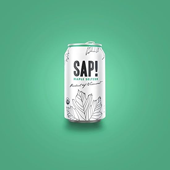 Sap! Maple Seltzer Water – Case of 24 – USDA Organic Gl