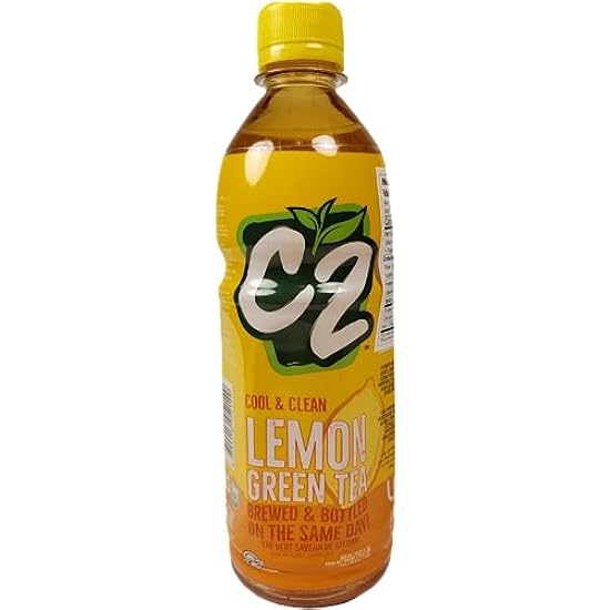 C2 Lemon Green Tea 500 ml (6 Pack) - Cool & Refreshing 