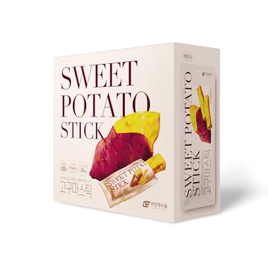 Dried Sweet Potato Snacks Individually Wrapped [25] – 100% Natural Vegan Sweet Potato Sticks – No Added Sweeteners, Gluten or GMOs – Korean Dried Sweet Potatoes Treats – Vegan Snacks by Gangwon Export 967334621