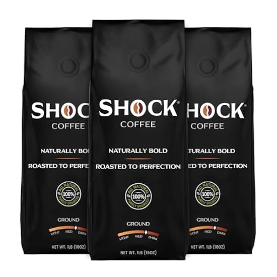 Shock Coffee - Bold all Arabica Med-Dark Roast Ground, 