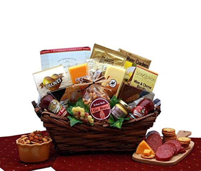 Gourmet Snacking Meat and Cheese Gift Basket 884869537