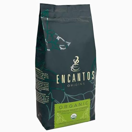 Encantos Origins Organic Arabica Coffee, Ground, Medium