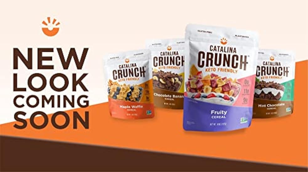 Catalina Crunch Fruity Keto Cereal 4 Pack (8oz Bags) | Low Carb, Sugar Free, Gluten Free | Keto Snacks, Vegan, Plant Based Protein | Breakfast Protein Cereals | Keto Friendly Food 654811918
