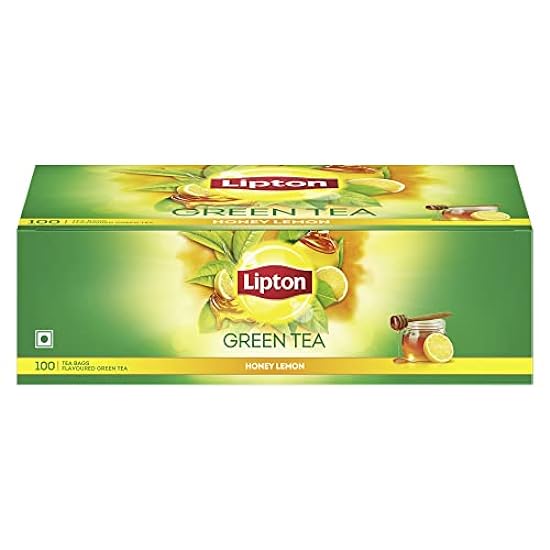 Lipton Honey Lemon Green Tea Bags, 100 Pieces (Pack of 