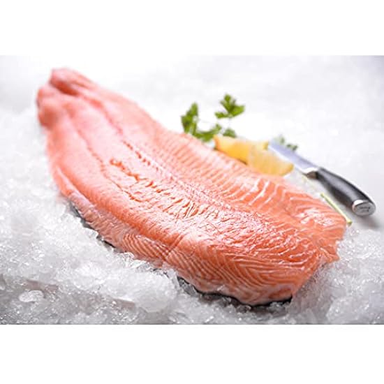 Two Scottish Salmon Fillets (6-8 Lb. Avg.) (Cut Into 8 Pieces) 794244219