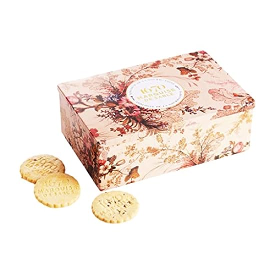 La Sablésienne, Dreaming in the Woods (Songe dans un Sous-bois), Assortment of 3 Pure French Butter Shortbread Cookies in Collectible Tin, 10.5 Oz, Imported 680379739