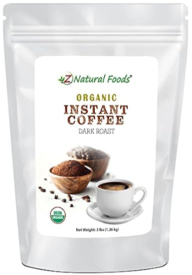 Organic Instant Coffee Powder, Dark Roast Delight, Rich