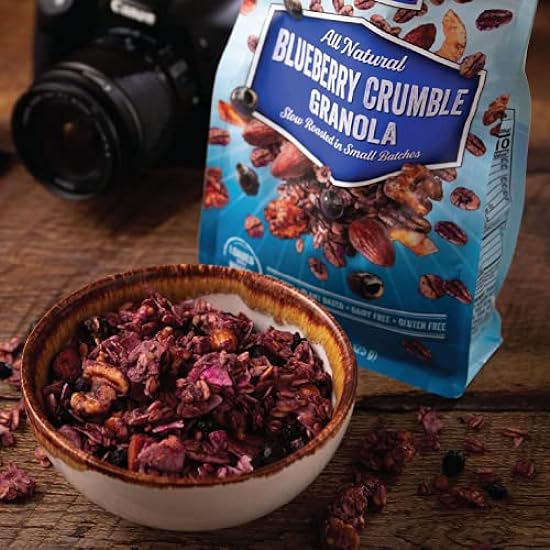 NutHouse! Granola Company - Premium Blueberry Crumble Granola | Certified Gluten-Free, Non-GMO, Kosher | Vegan, Soy-Free | 10 lb. Bulk Bag (1-Pack) 442527815