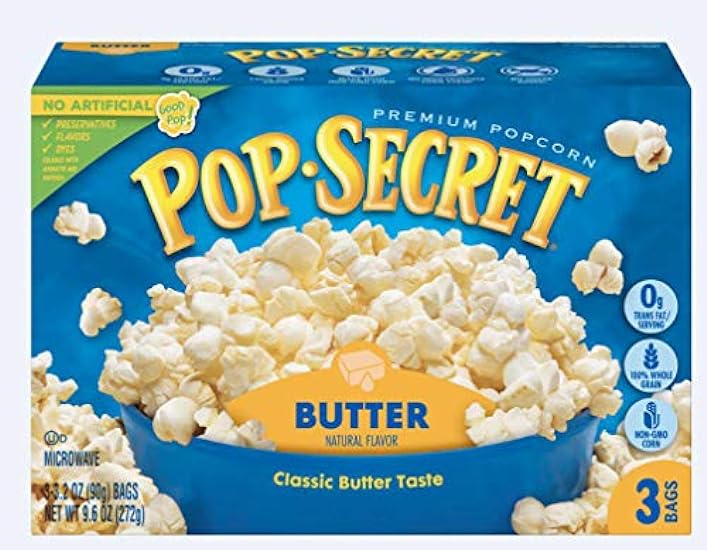 Pop Secret Butter 3 pk Microwave Popcorn 10.5 oz (Pack 