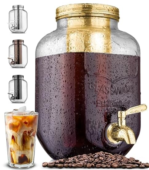 Zulay Kitchen 1 Gallon Cold Brew Coffee Maker with EXTR