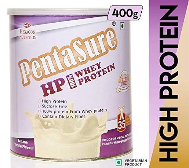 PENTASURE HP Whey Protein - Banana Vanilla 400gm 433140