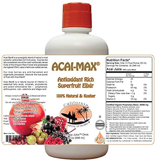 Acai Max a healthy organic Acai Juice blend (2-32 oz Bo