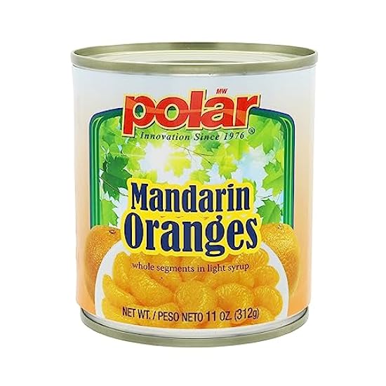 MW Polar Canned Fruit, Mandarin Oranges, 11 Ounce (Pack of 24) 371440714