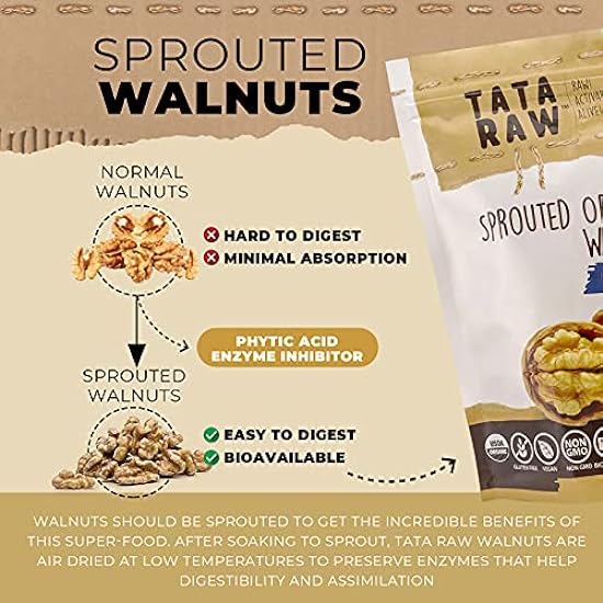 TATA RAW - Organic Sprouted Maple Walnuts - Cinnamon (1 lb) 473382691
