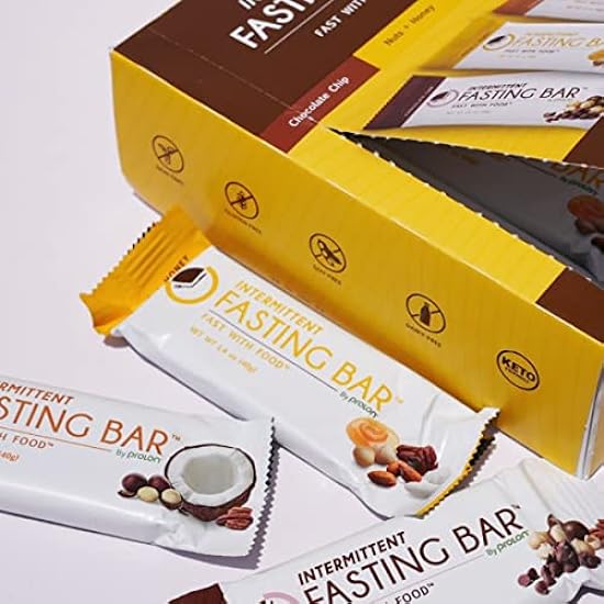 Fast Bar, Chocolate Chip | Gluten Free, Plant Based Protein Bar For Intermittent Fasting (24 Count Box) 423281287