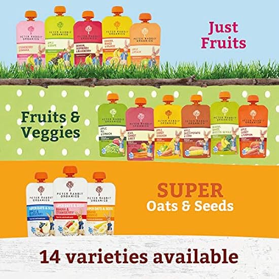 Pumpkin Tree Organics Super Oats & Seeds, Banana & Strawberry Fruit Packet, 4 Ounce (Pack of 10) 36149264