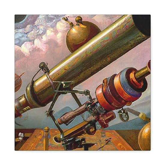 Telescopes in View - Canvas 16″ x 16″ / Premium Gallery