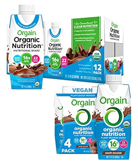 Orgain Organic Vegan Plant Based Nutritional Shake, Smo