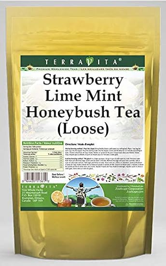 Strawberry Lime Mint Honeybush Tea (Loose) (4 oz, ZIN: 