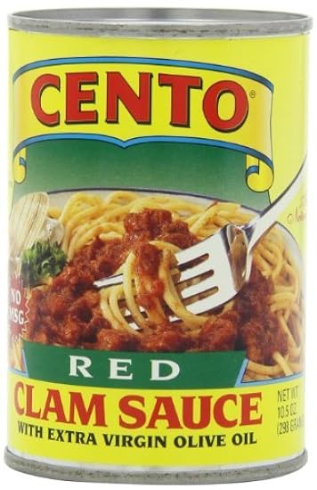 Cento Red Clam Sauce, 10.5 Ounce Cans (Pack of 12) by Cento 197238858