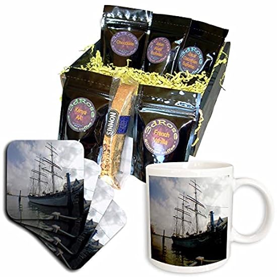 3dRose cgb_11890_1 Elissa, Tall Ship-Coffee Gift Basket