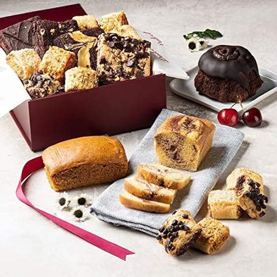 Dulcet Gift Baskets Sumptuous Bakery Sampler of Sweets Gift Box including a Chocolate Cake Great Gift for Holidays, Corporate Gifting & any Occasion with Friends, Family, Him, Her & Parents 196664367