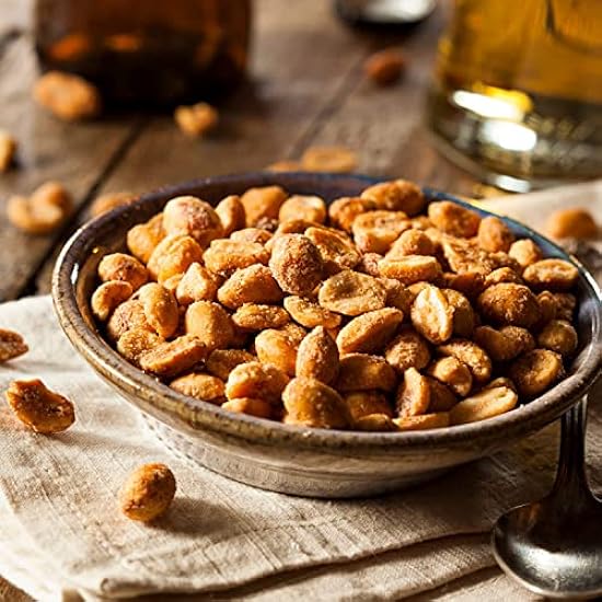 BBQ Honey Roasted Peanuts by It´s Delish, 10 lbs Bulk | Gourmet Peanut Nuts in Honey Sugar Coating and Barbecue Seasoning, Sweet & Savory Nut Snack - Vegan, Kosher Parve 592936811