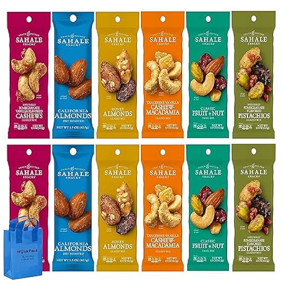 Sahele Snacks Variety Pack Nuts - 12 Pack 1.5 Oz Bulk S
